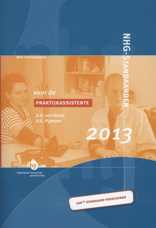 NHG-standaarden voor de praktijkassistente 2013 V.G. Pigmans, Boeken, Wetenschap, Gelezen, Verzenden