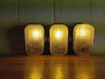 Wandlamp (3) - OPKZ 60 - Keramiek, Glas