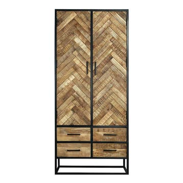 Mangohouten Kast Kjeld 80 cm, Verzenden, Nieuw