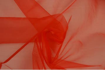 15 meter organza stof - Rood, 120 cm of meer, Ophalen of Verzenden, Polyester, Rood