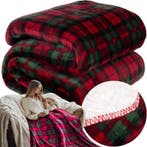 Ruhhy Dubbelzijdige Plaid – Warme Flanellen Deken, 160x20., Ophalen of Verzenden, Nieuw