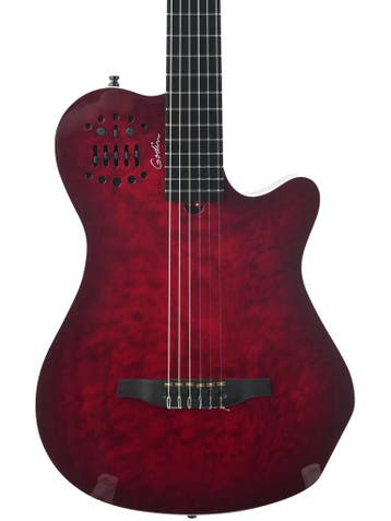 Godin ACS Grand Concert Quilted Maple Trans Red B-Stock, Ophalen of Verzenden, Zo goed als nieuw