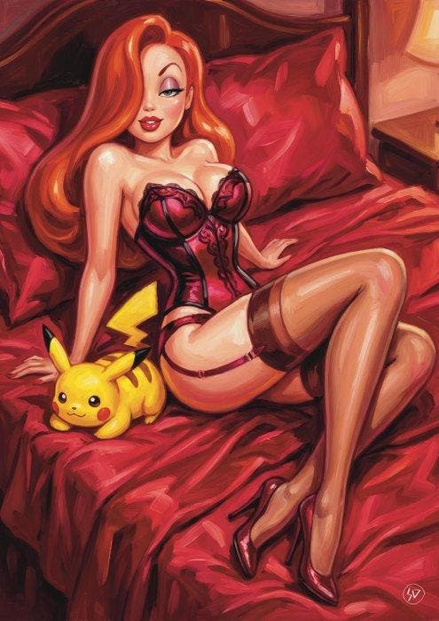 SDIMART 1996 - Jessica Rabbit and Pikachu Night of Relax, Spelcomputers en Games, Spelcomputers | Overige Accessoires