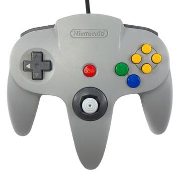 Nintendo N64 Controller - Grijs (Meganisch pookje), Verzenden, Zo goed als nieuw