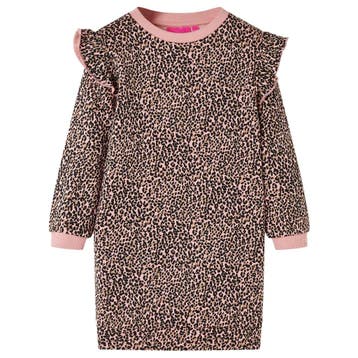 vidaXL Kinderjurk 104 middelroze, Verzenden, Nieuw