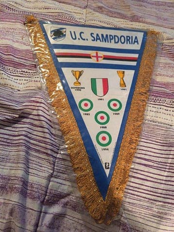 Wimpel - U.C. SAMPDORIA - Italië, Nieuw