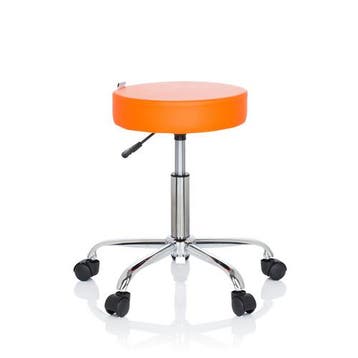 Werkkruk/Verhoogde Bureaustoel | Kunstleder | Oranje |, Verzenden, Nieuw