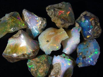 Geen reserve - Ct. 81,50 Topkleur Ethiopische opaal - Ruwe