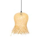 Oosterse buiten hanglamp bamboe IP44 - Carlos, Tuin en Terras, Verzenden, Nieuw