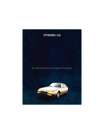 1976 CITROËN CX BROCHURE NEDERLANDS, Nieuw, Author
