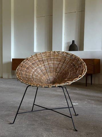 Fauteuil - Rattan, Staal