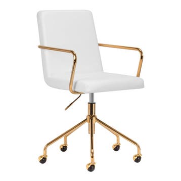Cosmetische Stoel QS-OF211G Lichtgrijs Goud – Salonstoel met, Huis en Inrichting, Tafels | Salontafels, Ophalen of Verzenden, Nieuw