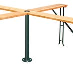 Biertafel / Biertenttafel - Hout - 241x241x104cm - Inklapbaa, Verzenden, Nieuw