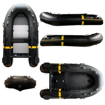 YellowV Opblaasbare Rubberboot 3,0M Zwart, Watersport en Boten, Ophalen of Verzenden, Nieuw, Zeilboot of Motorboot