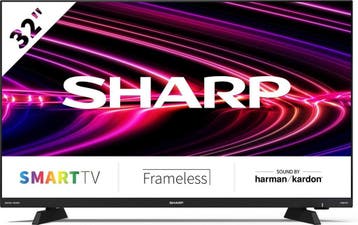 Sharp 32EF2E - 32 Inch HD Ready LED Google TV, Audio, Tv en Foto, Televisies, Ophalen, 80 tot 100 cm, Zo goed als nieuw, Sharp