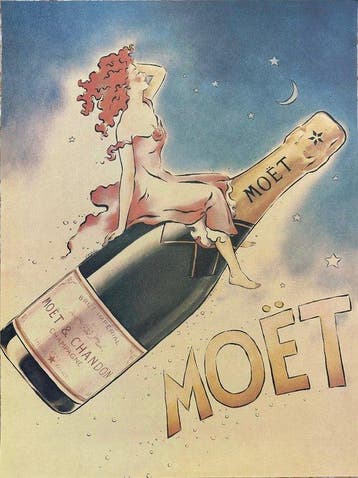 Anonymous - Poster pubblicitario- Moet & Chandon
