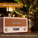 2dekans | Denver DAB Radio - Retro Radio - Bluetooth - DAB+/, Ophalen of Verzenden, Zo goed als nieuw