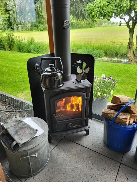 Houtkachel Nordflam Ancona 10kw, Huis en Inrichting, Kachels, Houtkachel, Hout, Nieuw, Vrijstaand