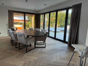 50% KORTING! Ambiant Spigato Visgraat plak PVC Beige OP=OP, 75 m² of meer, Industrieel landelijk modern strak, Overige typen, Nieuw