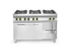Gasfornuis Kitchen Line 6 Pits Met Elektrische Heteluchtoven, Ophalen of Verzenden, Nieuw in verpakking