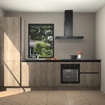 Cantaro Eiken greeploze keuken Boedapest 123344, Huis en Inrichting, Keuken | Complete keukens, Verzenden, Nieuw