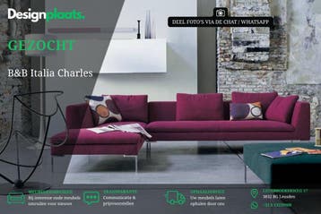 GEZOCHT: BB Italia Charles — Direct Inkoop, Ophalen of Verzenden, Zo goed als nieuw, Design Bank Bankstel Zetel Minotti B&B Italia