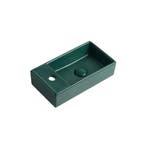 Fontein Ora 41x22x10cm mat groen inclusief afvoerplug links, Verzenden, Nieuw