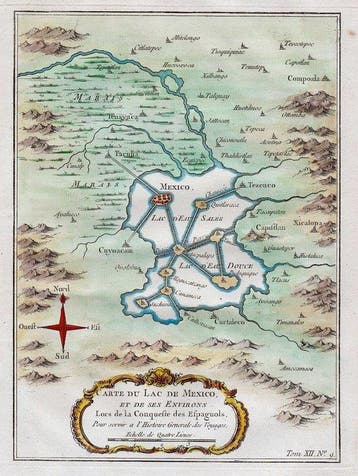 Mexico - Mexico-Stad; N. Bellin - Carte du Lac de Mexico -, Boeken, Nieuw