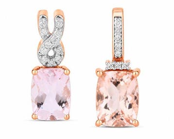 Zonder minimumprijs - Hanger - 14 karaat Roségoud - 2.25ct.