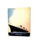 Plaquette Art-Deco du Normandie par Paul Iribe - Brochure, Antiek en Kunst