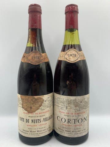 1978 Domaine Michel Mallard & Fils, Corton grand cru & Cote, Nieuw