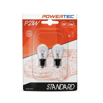 Powertec Standard BA15s P21W 12V Blister, Verzenden, Nieuw