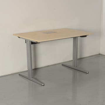 Aspa elektrisch bureau, ahorn blad, 120 x 80 cm, hoogte, Ophalen of Verzenden, Nieuw