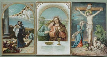 Religie - Godsdienst - Jezus, Maria, Heiligen, Bijbelse, Gelopen