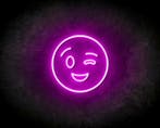 BLINK SMILEY neon sign - LED neon reclame bord, Verzenden
