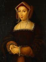 Hans Holbein der Jüngere (1497–1543), Navolger van - Porträt, Antiek en Kunst, Kunst | Schilderijen | Klassiek