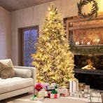 2dekans | Coast kunstkerstboom 210 cm – geflockt, Diversen, Kerst, Ophalen of Verzenden, Zo goed als nieuw