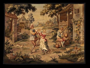 Aubusson After David Teniers II (1610-1690) - Wandtapijt -
