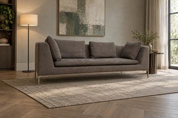 NIEUW BB Italia Charles 3-Zits Grijs + GARANTIE | NP €9.500, Design Bank Bankstel Zetel 3-Zits B&B Italia, 75 tot 100 cm, Ophalen of Verzenden