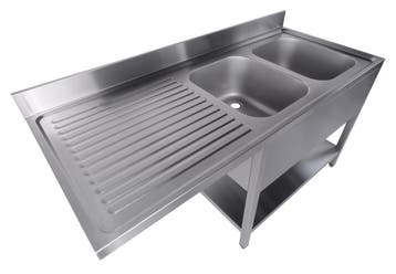 700 Spoeltafel Bodem Met Uitsp. Vaatwasser Demontabel 2 Rech, Ophalen of Verzenden, Nieuw in verpakking
