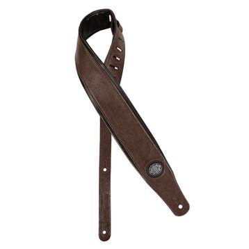 Gaucho GST-310-DBR gitaarriem, donkerbruin, gevoerde zwarte, Ophalen of Verzenden, Nieuw