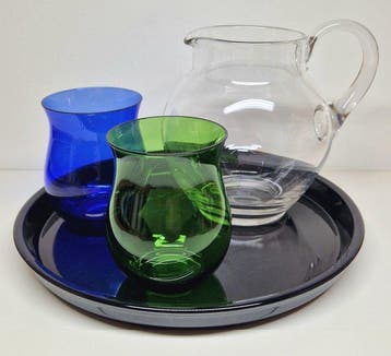 Glasfabriek Leerdam - Cornelis de Lorm - Drinkset (4) - Glas