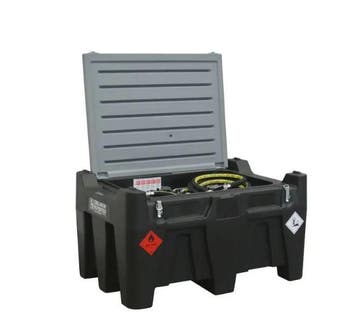 Benzinetank mobiel 330 liter + 230V pomp, Verzenden