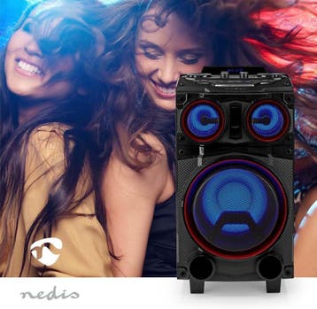 Bluetooth speaker - Muziek box - Partybox - 120W - Zwart - N, Verzenden, Zo goed als nieuw