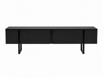 Skåne Home - Tv meubel - Mat zwart (LED) - 180 cm, Ophalen, 150 tot 200 cm, Nieuw, Minder dan 100 cm