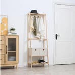 Houten Kapstok met Schoenenrek – 2 Laden, 4 Haken en Plank, Verzenden, Nieuw