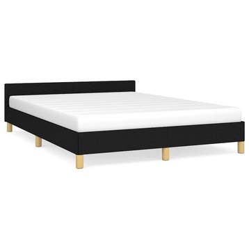 Lattenbodem Bed 140x190 | Retourdeal | 35% Voordeel, Zwart, Zo goed als nieuw, Twijfelaar, 140 cm