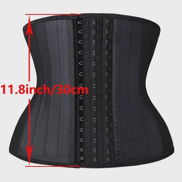 Latex Waist Trainer Corset met 25 Stalen Baleinen en Haak-oo, Kleding | Dames, Verzenden