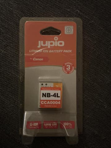 Jupio NB-4L accu – voor Canon camera’s – nieuw, Verzenden, Nieuw
