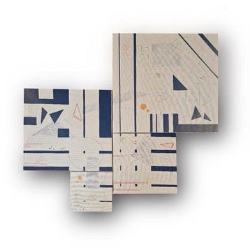 Tyler - Quadriptych n°1 ( ready to hang )